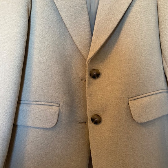 H&M | Polyester & Wool Blend Tan Blazer Coat | XS - Picture 3 of 4